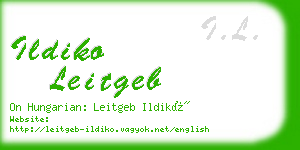 ildiko leitgeb business card